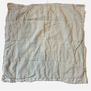 Anthropologie Pillow Shams Set 100% Linen Grey Beige Euro 26x26 French Country